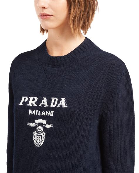 prada cashmere sweater women's|prada zip up sweater.